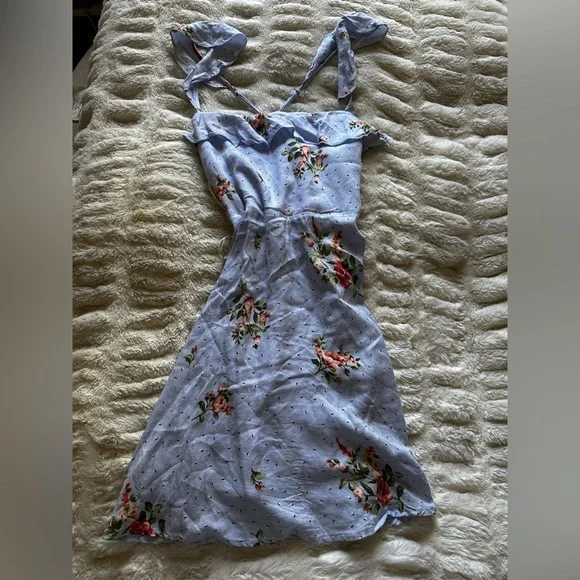 forever 21 floral dress blue Shoulderless Maternity Maxi Gown Blue / S
